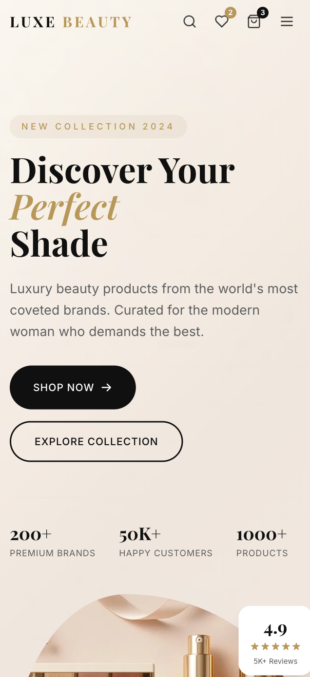 Mobile Homepage