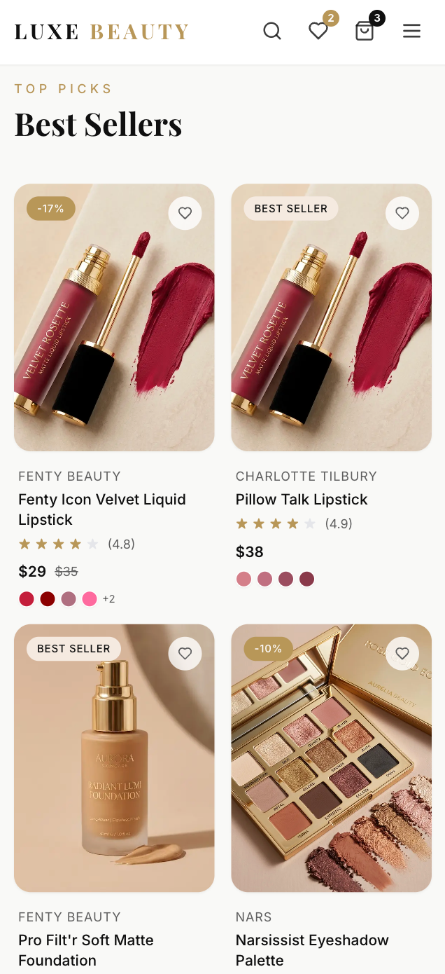 Mobile Detail Page
